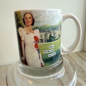 “Dress for the job you want” Oversized Mug by Anne Taintor